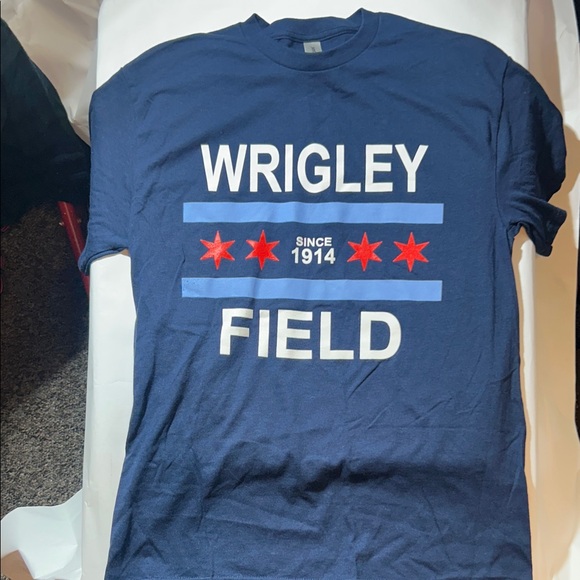 Gildan Other - Chicago Cubs - Wrigley Field Navy T-Shirt
